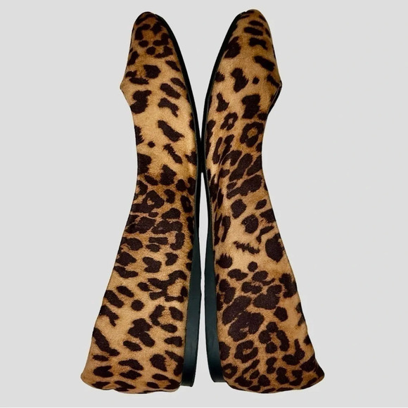 Lane Bryant Leopard Flats. Size 10W - Picture 2 of 7